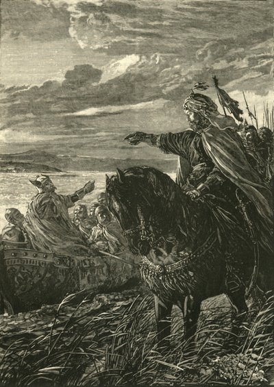Interview mellem John Zimisces og Sviatoslaf, 969 AD, 1890. af Unbekannt