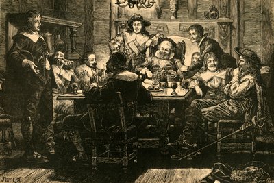 Introduktion af Randolph til Ben Jonson på Devil Tavern, 1897. af Unbekannt