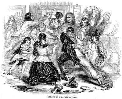 Irsk kartoffel hungersnød, 1842 af Unbekannt