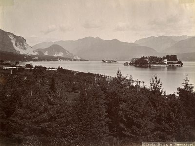 Isola dei Pescatori Island of the Fishermen, Lake Maggiore, Italien, 1890 af Unbekannt