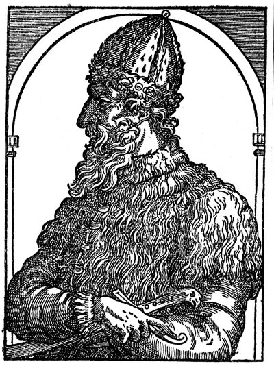 Ivan den Forfærdelige, Ruslands zar, c1500-tallet af Unbekannt