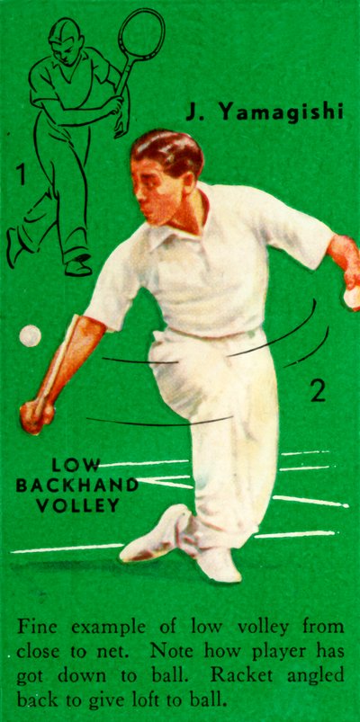 J. Yamagishi - Low Backhand Volley, c1935. af Unbekannt