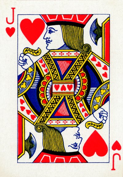 Jack of Hearts fra et sæt Goodall & Son Ltd. spillekort, c1940 af Unbekannt