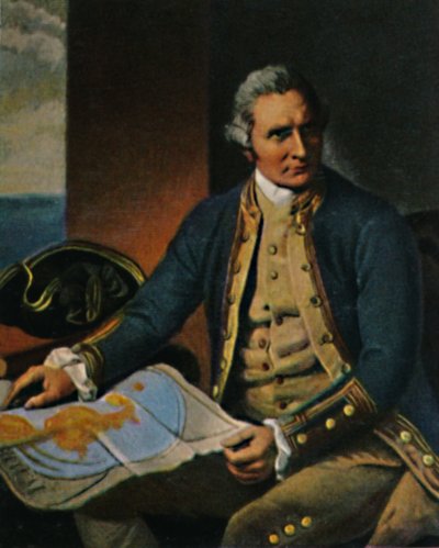 James Cook 1728-1779. - Gravering efter maleriet af Dance, 1934. af Unbekannt
