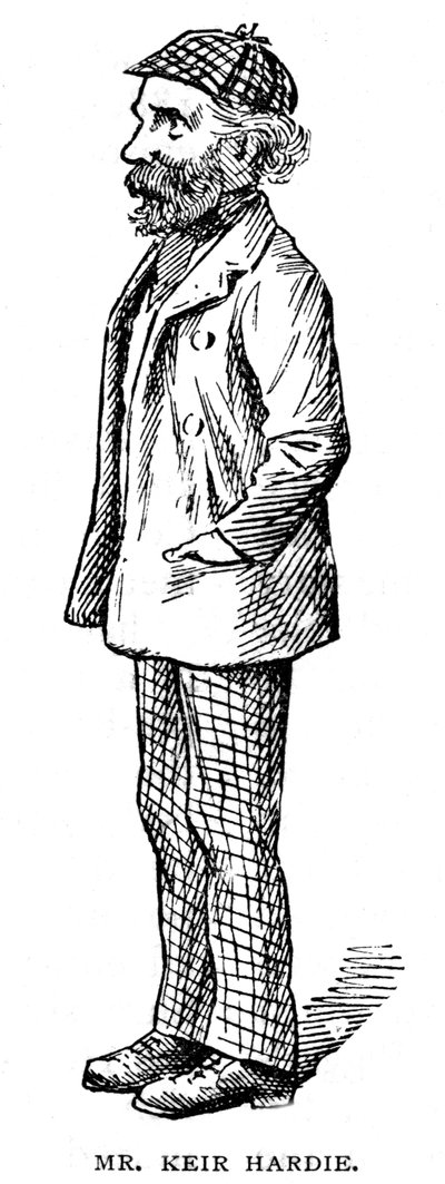 James Keir Hardie, skotskfødt britisk fagforeningsmand og Labour-politiker, 1903 af Unbekannt