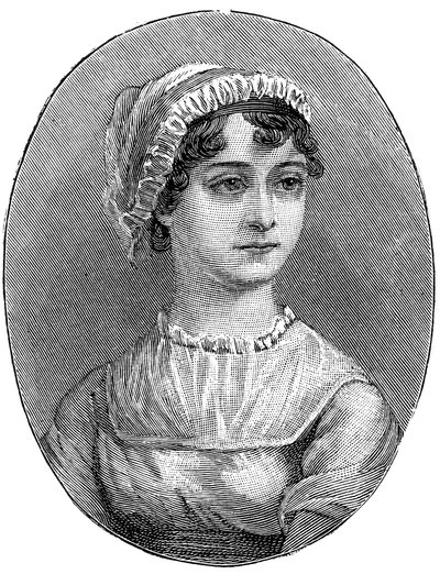 Jane Austen 1775-1817, engelsk forfatter af Unbekannt