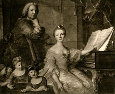 Jean-Marc Nattier og hans familie, 1730-1762, 1903. af Unbekannt