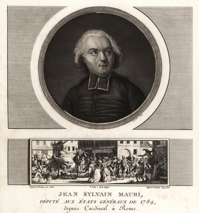 Jean-Sylvain Mauri eller Jean-Sifrein Maury (1746-1817), fransk kardinal, ærkebiskop og biskop af Montefiascone af Unbekannt