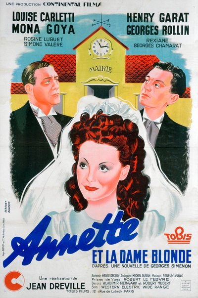 Jean Drevilles Annette et la Dame Blonde, Annette and the Blonde Woman, 1941 af Unbekannt