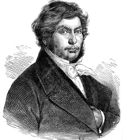 Jean Francois Champollion, fransk historiker, lingvist og egyptolog, 1800-tallet af Unbekannt