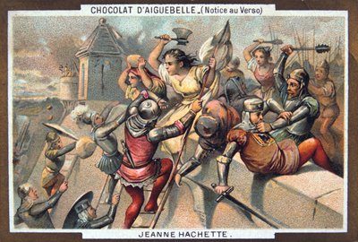 Jeanne Hachette forsvarer Beauvais, 1472, 1800-tallet af Unbekannt