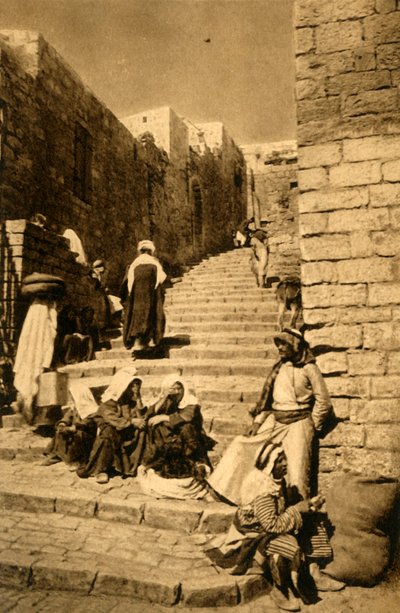 Jerusalem - A Street, c1918-c1939. af Unbekannt
