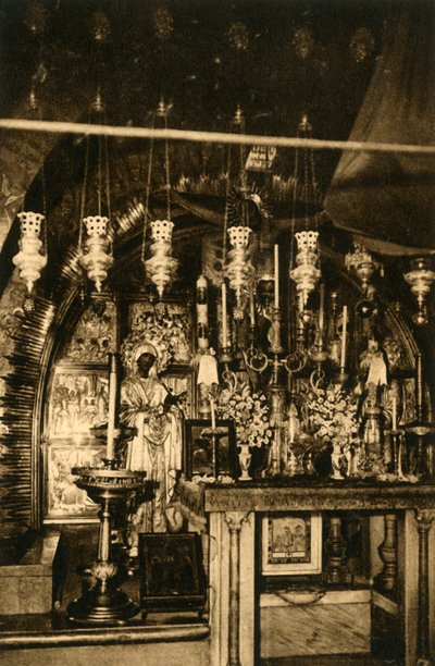 Jerusalem - Den Hellige Gravs Kirke - Golgata, c1918-c1939. af Unbekannt