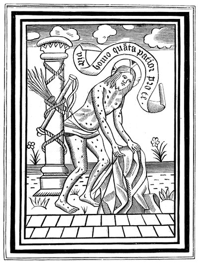 Jesus Kristus efter hans flagelation, c1400-tallet, 1870 af Unbekannt