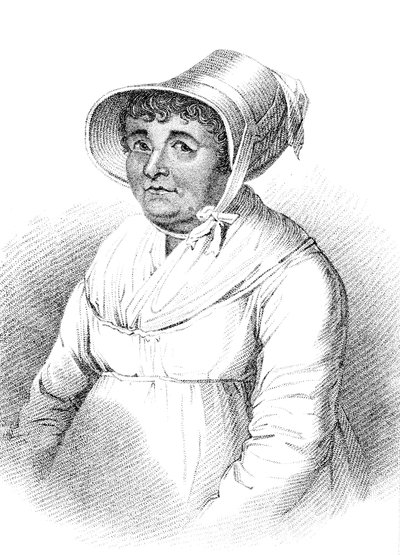 Joanna Southcott c1750-1814, engelsk mystiker og religiøs fanatiker af Unbekannt