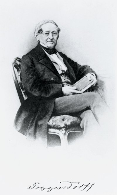 Johann Christian Poggendorf, tysk fysiker, midten af det 19. århundrede af Unbekannt