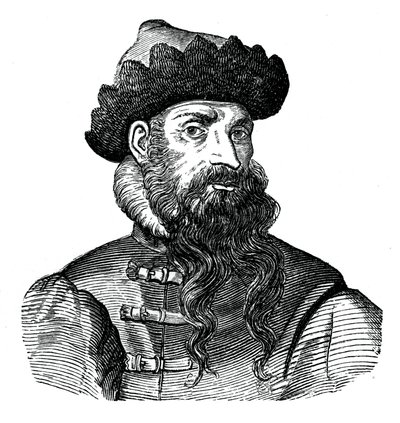 Johann Gutenberg, tysk metalarbejder og opfinder, 1500-tallet, 1870 af Unbekannt