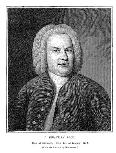 Johann Sebastian Bach 1685-1750, tysk komponist og organist, 1746 af Unbekannt