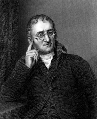 John Dalton, engelsk kemiker, c1860 af Unbekannt