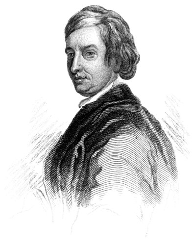 John Dryden, engelsk digter, litteraturkritiker og dramatiker fra det 17. århundrede, c1850 af Unbekannt