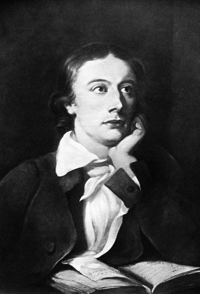 John Keats, engelsk digter, 1800-tallet af Unbekannt