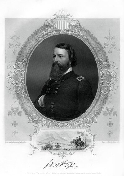 John Pope, unionsgeneral i den amerikanske borgerkrig, 1862-1867 af Unbekannt