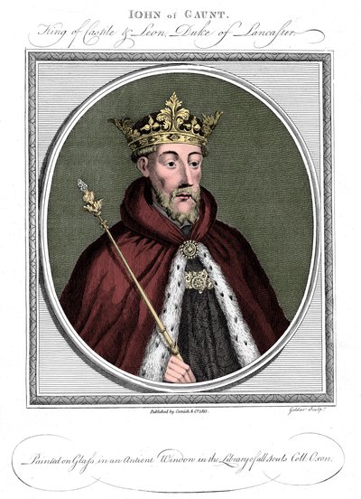 John of Gaunt, hertug af Lancaster 1340-1399 af Unbekannt