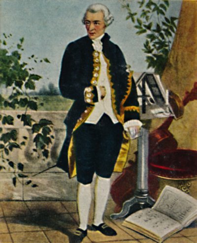 Joseph Haydn 1732-1809. - Maleri af Hammann, 1934. af Unbekannt