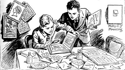Frimærkeindsamlingens glæde, 1937 af Unbekannt