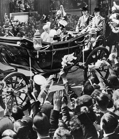 Jubilæumsjubel for kongen og dronningen, 1935 af Unbekannt