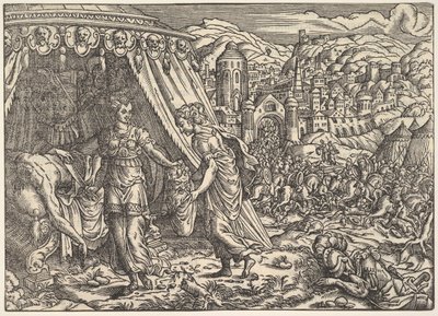 Judith og Holofernes, fra Biblia, Frankfurt, 1564. af Unbekannt