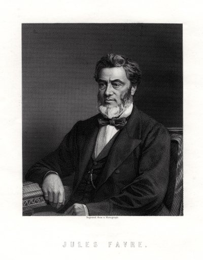 Jules Claude Gabriel Favre, fransk statsmand, 1800-tallet af Unbekannt