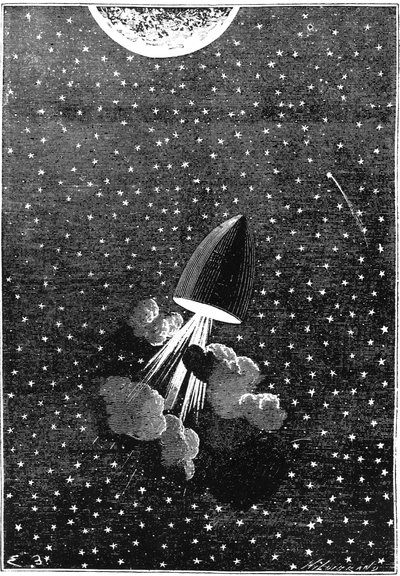 Jules Verne 1828-1905, Månen rundt, 1865 af Unbekannt