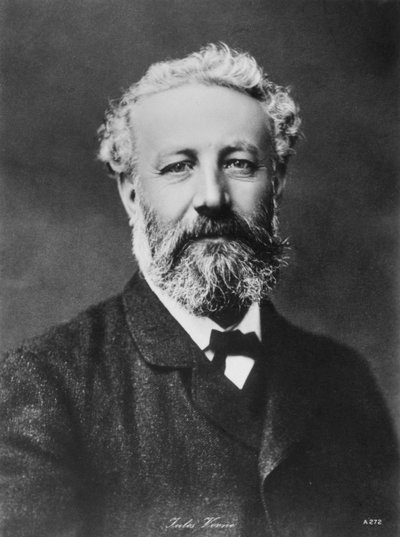 Jules Verne, fransk eventyr- og science fiction-forfatter, slutningen af det 19. århundrede af Unbekannt