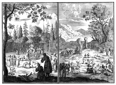Jumala, Wirku-Accha. En guddom af Lapland, 1727-1738 af Unbekannt