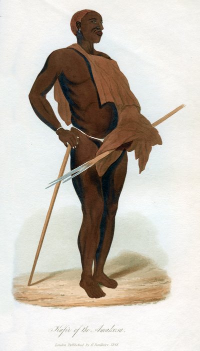 Kafi r of te Amakosa, 1848 af Unbekannt