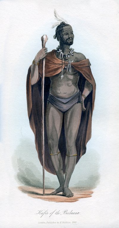 Kafir af Bechuana, 1848 af Unbekannt