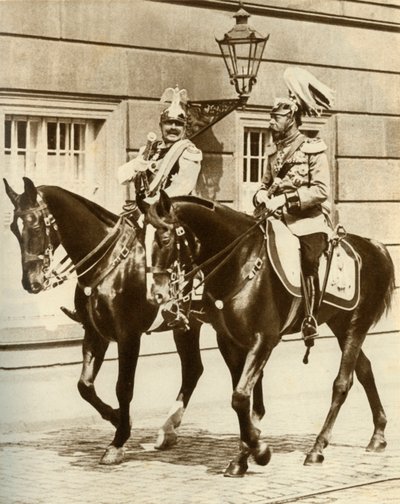 Kaiser Wilhelm II og Kong George V i Berlin, Tyskland, 1911, 1935. af Unbekannt