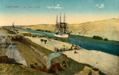 Kantara - Suez-kanalen, c1918-c1939. af Unbekannt