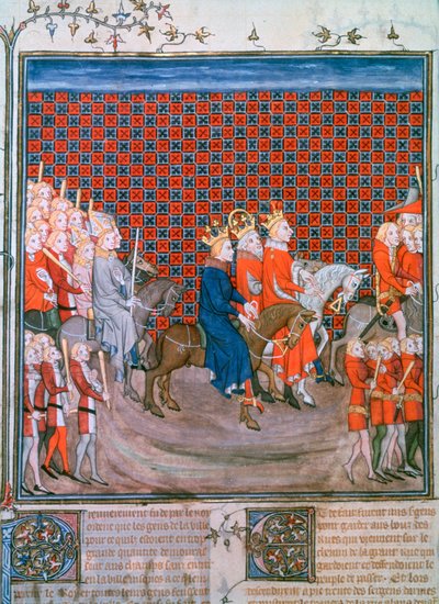 Kong Charles IV indtog Paris, 1375-1379 af Unbekannt