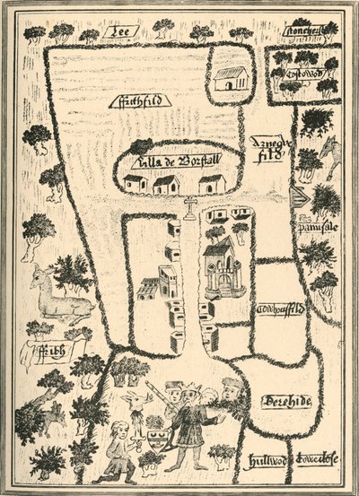 King Edward the Confessors Palace ved Borstal Brill, 1908 af Unbekannt