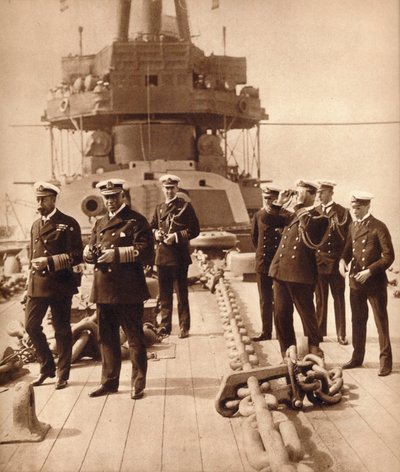 King George V ombord på HMS Neptune, 1910