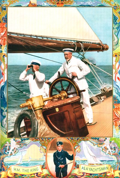 Kong George V som lystsejler, c1935 af Unbekannt