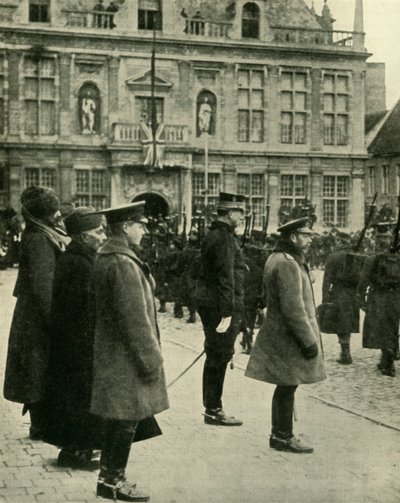 Kong George V i Furnes, Belgien, Første Verdenskrig, 4. december 1914, 1920. af Unbekannt