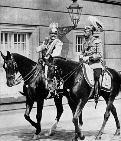 Kong George V af Storbritannien og Kejser Wilhelm II af Tyskland, 1913 1951 af Unbekannt