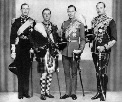 Kong George Vs sønner, 1933, 1936 af Unbekannt