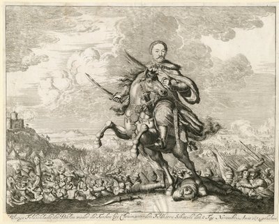 Kong John III Sobieski i slaget ved Khotyn den 11. november 1673, 1673 af Unbekannt