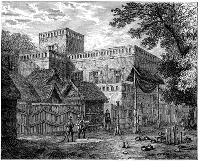 King Koffees Palace, Coomassie, Ashanti-krigen, Afrika, 1900 af Unbekannt