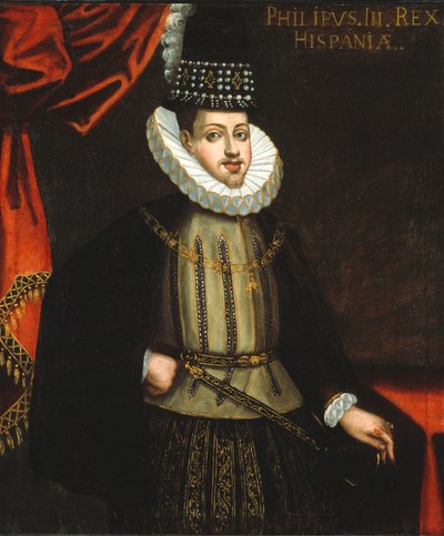 Kong Filip III af Spanien, ca. 1590-1600. af Unbekannt