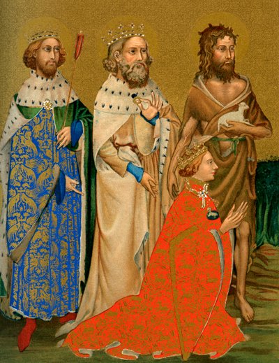 Kong Richard II af England og hans skytshelgener, 14. århundrede 1893 af Unbekannt